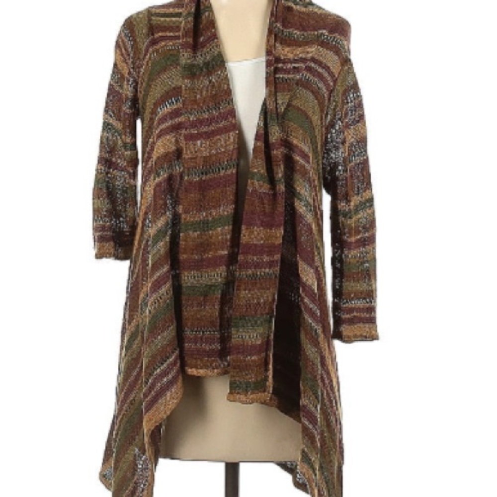 Lauren Ralph Lauren silk/linen open front cardigan - Picture 4 of 8